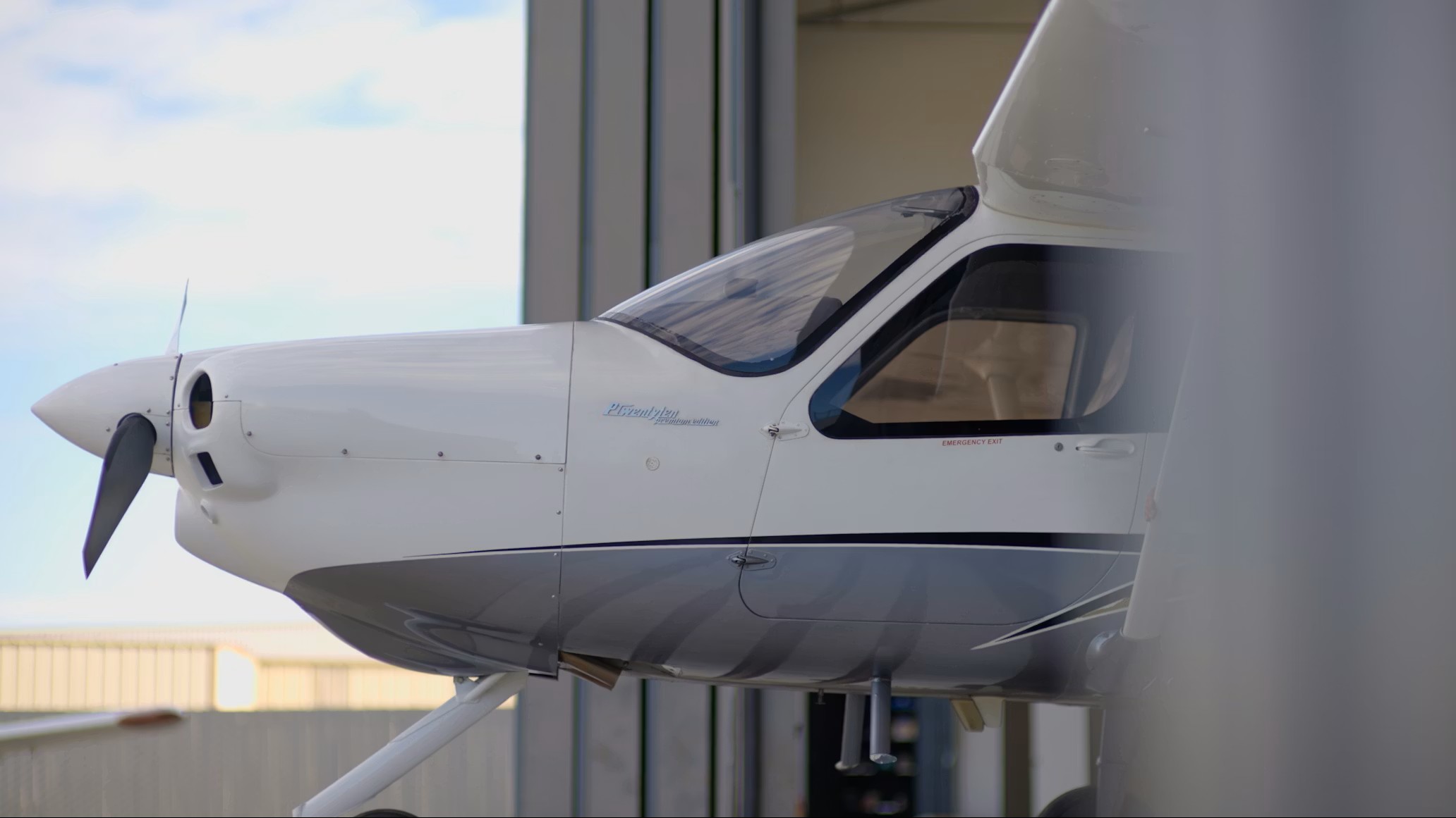 Light aircraft after exterior valet