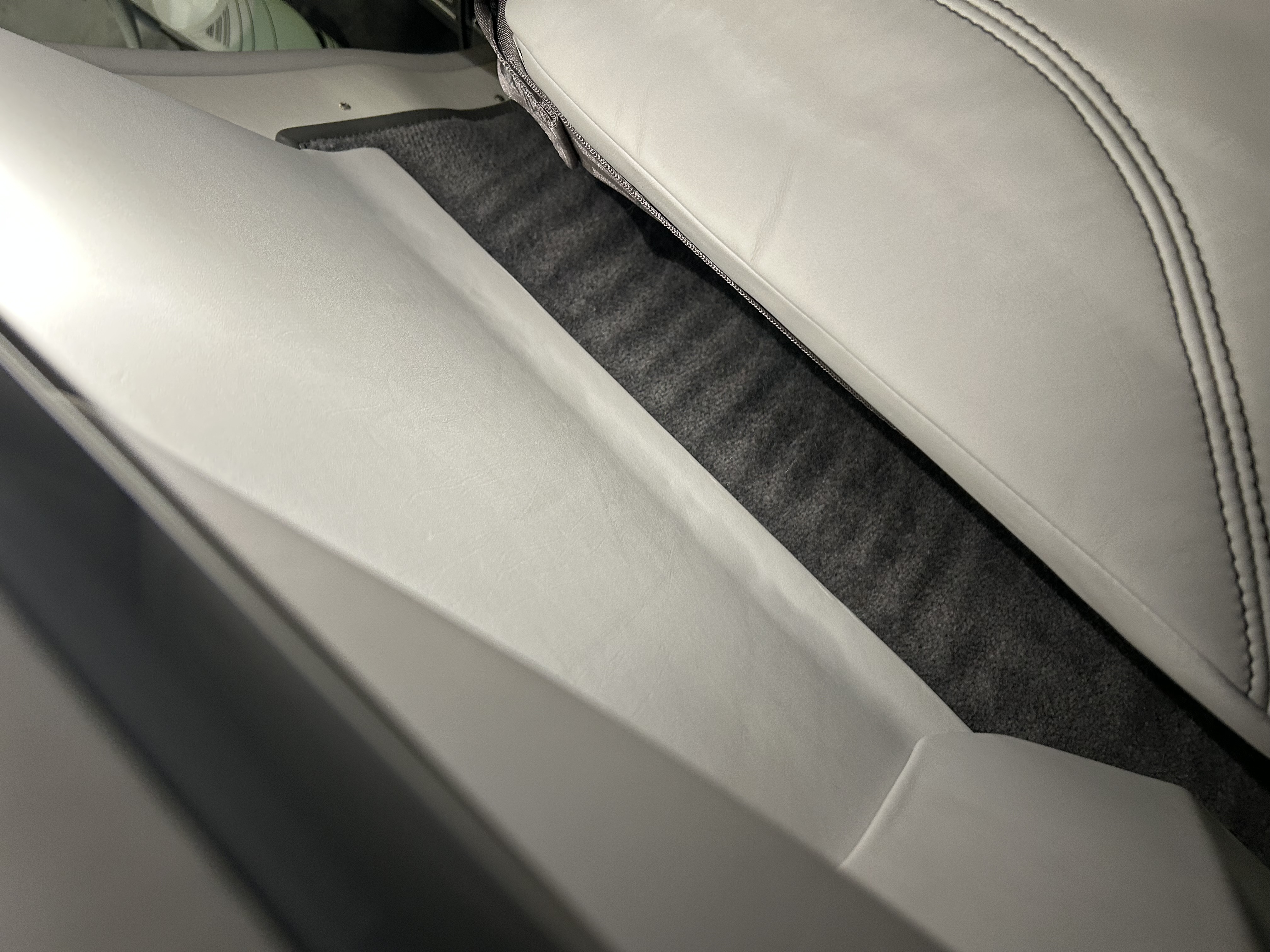 Aircraft interior after detailing - pristine cabin