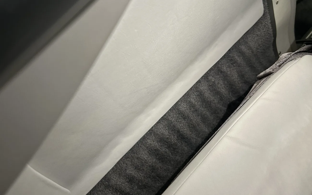 Aircraft interior after detailing - pristine cabin
