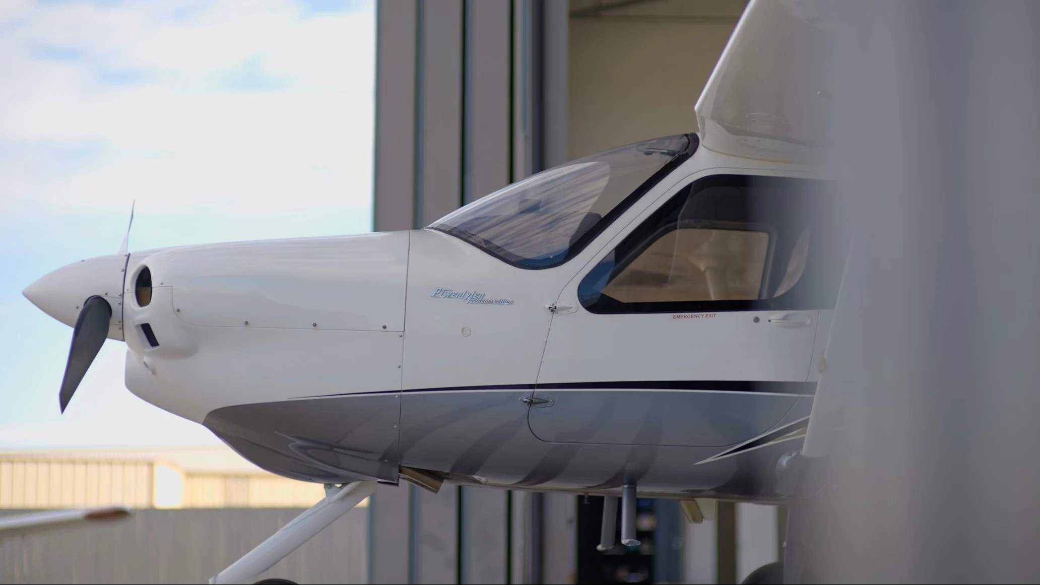 Light aircraft after exterior valet
